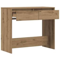 Berkfield Home Decorative Console Table Artisan Oak 89x41x76.5 cm Engineered Wood in Brown - thumbnail 4
