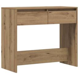 Berkfield Home Decorative Console Table Artisan Oak 89x41x76.5 cm Engineered Wood in Brown - thumbnail 3