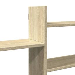 Berkfield Home Wall Shelf Sonoma Oak 167.5x18x68 cm Engineered Wood in Light Oak - thumbnail 7