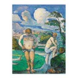 Artery8 Paul Cezanne Framed Wall Art Print Bathers at Rest Oil Painting - Size: A4 - thumbnail 3