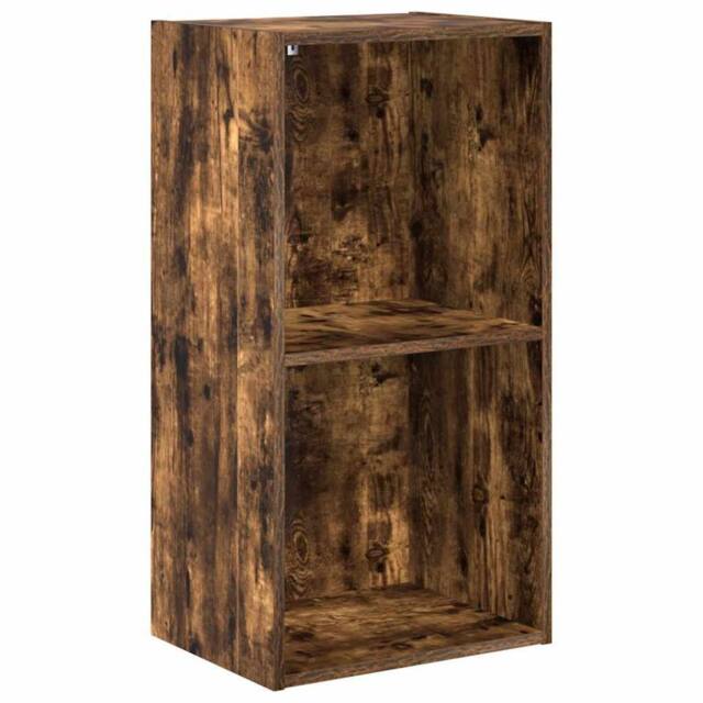 Berkfield Home Bookcase Smoked Oak 40x30x77 cm Engineered Wood in Brown - Size: 40 x 30 x 77 cm - image 1