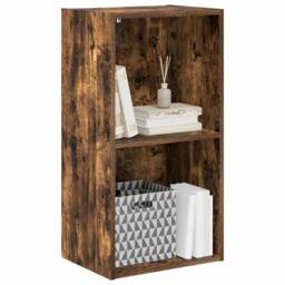 Berkfield Home Bookcase Smoked Oak 40x30x77 cm Engineered Wood in Brown - Size: 40 x 30 x 77 cm - thumbnail 4