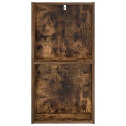 Berkfield Home Bookcase Smoked Oak 40x30x77 cm Engineered Wood in Brown - Size: 40 x 30 x 77 cm - thumbnail 5