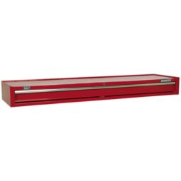 Loops 1665 x 440 x 170mm RED 1 Drawer MID-BOX Tool Chest Lockable Storage Unit Cabinet