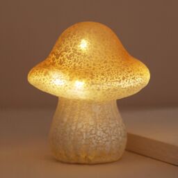 Lisa Angel Women's Neutral Glass Medium Mushroom Light in Natural - Size: 6 inches - thumbnail 2