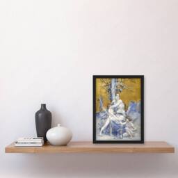 Artery8 Luc Olivier Merson Eternity The Allegory of Time Framed Wall Art Print in Gold - Size: A4 - thumbnail 4