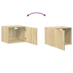 Berkfield Home Wall Cabinet Sonoma Oak 50x42.5x40 cm Engineered Wood in Light Tan - thumbnail 7