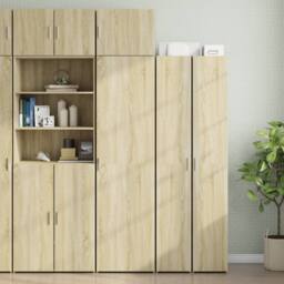Berkfield Home Wall Cabinet Sonoma Oak 50x42.5x40 cm Engineered Wood in Light Tan