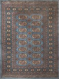 The Rug Shop UK Blue Handmade Luxurious Easy to clean Border Floral Area Rug - Size: 150 cm x 240 cm - thumbnail 6
