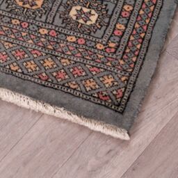 The Rug Shop UK Blue Handmade Luxurious Easy to clean Border Floral Area Rug - Size: 150 cm x 240 cm - thumbnail 4