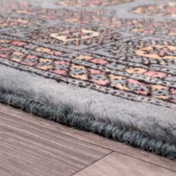 The Rug Shop UK Blue Handmade Luxurious Easy to clean Border Floral Area Rug - Size: 150 cm x 240 cm - thumbnail 3