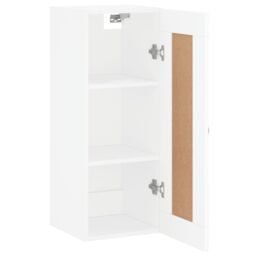 Berkfield Home Wall Mounted Cabinet White 34.5x34x90 cm Engineered Wood - thumbnail 6