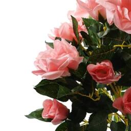 Leaf 90cm Artificial Pink Rose Tree Wedding Twisted Vine Detail - thumbnail 4