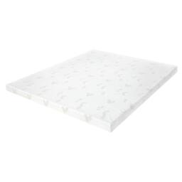 Lavio Mattress Topper Memory Foam Super King Dual Layer Pressure Relief in White - thumbnail 1