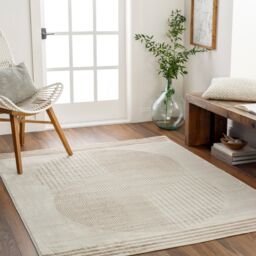 Livabliss Florensa-Geometric Brown Grey Blue Modern Living Dining Bedroom Rug - Size: 200 cm x 275 cm - thumbnail 8