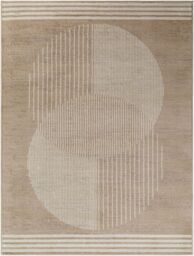 Livabliss Florensa-Geometric Brown Grey Blue Modern Living Dining Bedroom Rug - Size: 200 cm x 275 cm - thumbnail 2