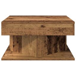 Berkfield Home Coffee Table Old Wood 55x55x30 cm Engineered Wood in Brown - Size: 55 x 55 x 30 cm - thumbnail 4