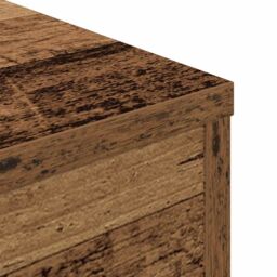 Berkfield Home Coffee Table Old Wood 55x55x30 cm Engineered Wood in Brown - Size: 55 x 55 x 30 cm - thumbnail 7