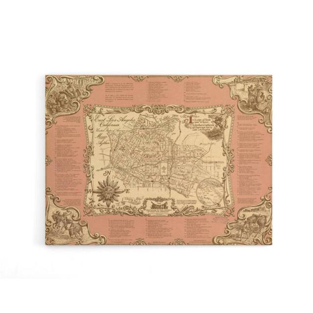 "Artery8 Murals Of East Los Angeles Canvas Wall Art Print - Size: W18"" x H24""" - image 1