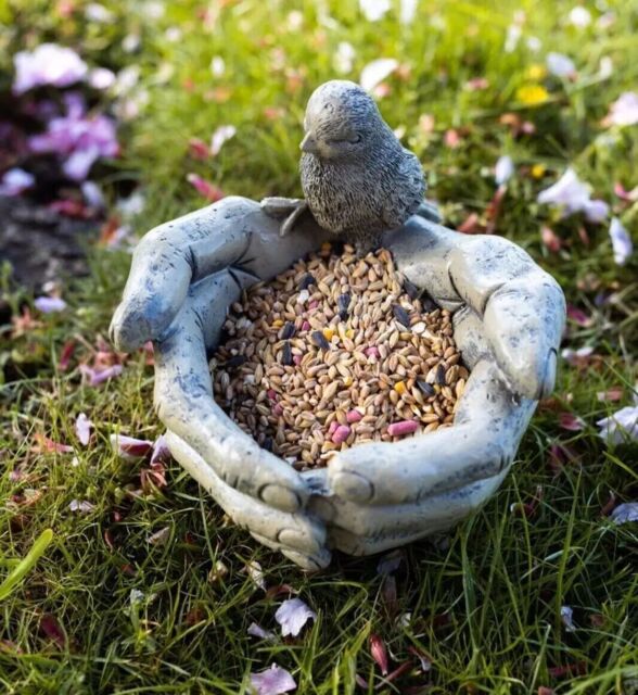 Marco Paul Bird Feeder Stone Effect Hands - image 1