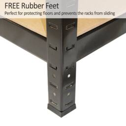 Monstershop Monster Racking T-Rax Heavy Duty Shelving Units, Black, 75cm W, 30cm D in Black - thumbnail 6