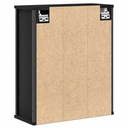 Berkfield Home Bathroom Wall Cabinet with Mirror Black Oak 50x21x60 cm - Size: 50 x 21 x 60 cm - thumbnail 8