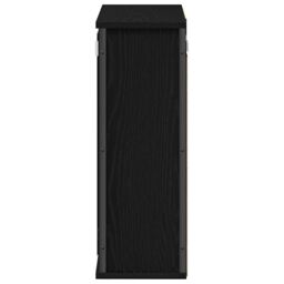 Berkfield Home Bathroom Wall Cabinet with Mirror Black Oak 50x21x60 cm - Size: 50 x 21 x 60 cm - thumbnail 7
