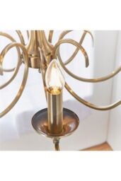 Netlighting Kora 8 Light Chandelier Antique Brass Finish E14 in Gold - thumbnail 5
