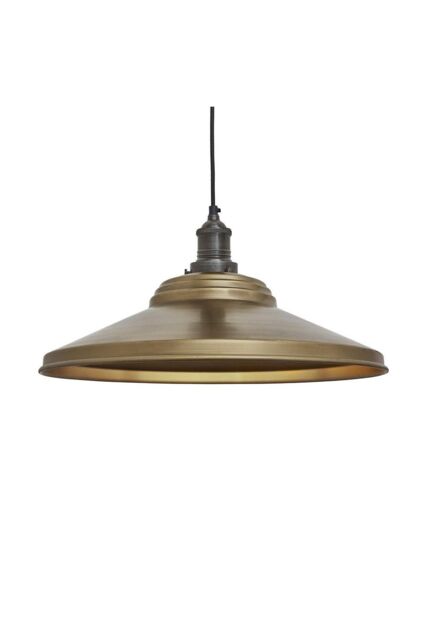 Industville Brooklyn Giant Step Pendant, 18 Inch, Brass, Pewter Holder in Bronze - image 1