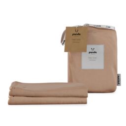 Panda London 100% Bamboo Fitted Sheet - Cot & Cotbed (2-Pack) in Dusty Pink