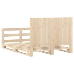 Berkfield Home Beautiful Bed Frame without Mattress with Headboard 140x200 cm So in Light Tan - thumbnail 9
