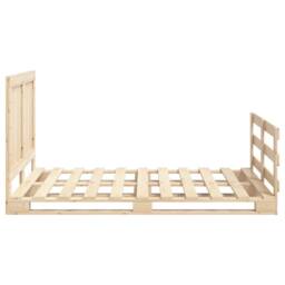 Berkfield Home Beautiful Bed Frame without Mattress with Headboard 140x200 cm So in Light Tan - thumbnail 8