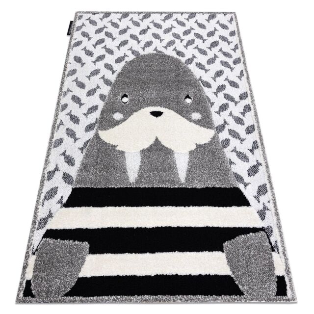 RugsX Modern Children's Rug in Grey - Size: 160 cm x 220 cm - image 1