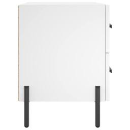 Berkfield Home Modern Bedside Cabinet White 40x35x47.5 cm Engineered Wood - thumbnail 7