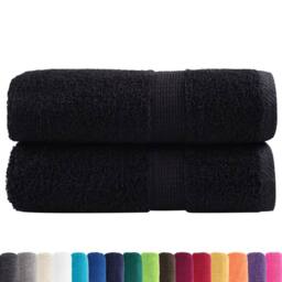 Berkfield Home Premium Soap Towels SOLUND 2 pcs Black 30x30 cm 600 gsm - thumbnail 3