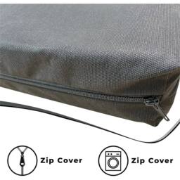 "Nordara 18""x16""x3"" Orthopaedic Memory Foam Cushion in Black - Size: 40 cm x 40 cm" - thumbnail 6