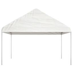 Berkfield Home Gazebo with Roof White 11.15x4.08x3.22 m Polyethylene - thumbnail 1