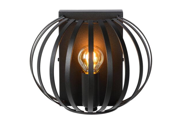 Lucide 'MANUELA' Modern Dimmable Stylish Indoor Decorative Wall Light 1xE14 in Black - image 1