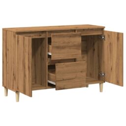 Berkfield Home Sideboard Artisan Oak 102x35x70 cm Engineered Wood in Brown - Size: 102 x 35 x 70 cm - thumbnail 5