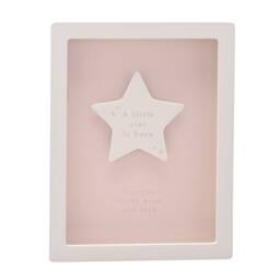 Bambino by Juliana Little Star Pink Framed Plaque in Light Pink - thumbnail 2