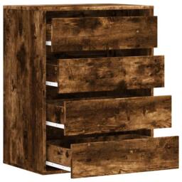 Berkfield Home Classic Corner Chest of Drawers Smoked Oak 60x41x76 cm Engineered Wood in Brown - Size: 60 x 41 x 76 cm - thumbnail 5