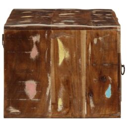 Berkfield Home Wall-mounted TV Cabinet 100x32x25 cm Solid Wood Reclaimed in Brown - Size: 100 x 32 x 25 cm - thumbnail 3