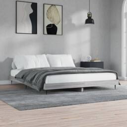 Berkfield Home Durable Bed Frame Grey Sonoma 200x200 cm Engineered Wood - thumbnail 2