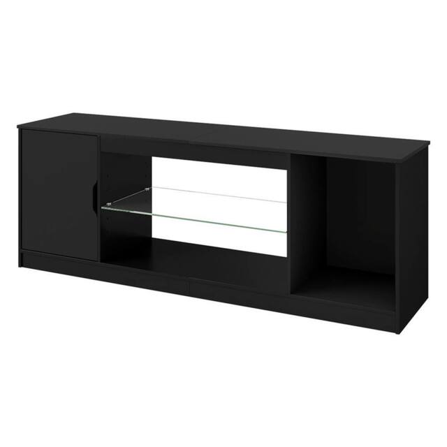 Levede TV Stand Entertainment Unit TV Cabinet Stand Storage with LED 140cm in Black - image 1