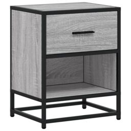 Berkfield Home Bedside Cabinet Grey Sonoma 40x31x50 cm Engineered Wood - Size: 40 x 31 x 50 cm - thumbnail 2
