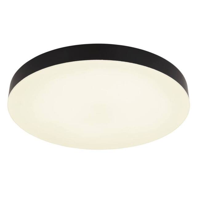 Netlighting Matthew 40cm Round Flush Ceiling Light Matt Black LED 30006500K - image 1