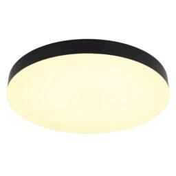 Netlighting Matthew 40cm Round Flush Ceiling Light Matt Black LED 30006500K - thumbnail 3