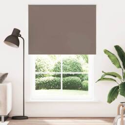 Berkfield Home Roller Blind Blackout Marine 120x150 cm Fabric Width 116.6 cm Pol… in Brown - thumbnail 2