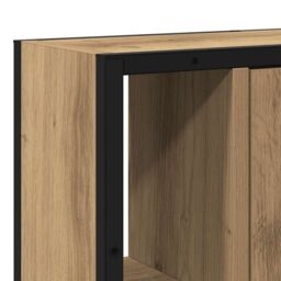 Berkfield Home Bathroom Mirror Cabinet Artisan Oak 60x16x60 cm Engineered Wood in Brown - Size: 60 x 16 x 60 cm - thumbnail 8