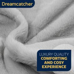 Dreamcatcher Electric Heated Blanket Throw Soft Fleece Faux Fur Polyester Washable Overblanket 9 Timer & Heat Settings 160 x 130cm - thumbnail 2